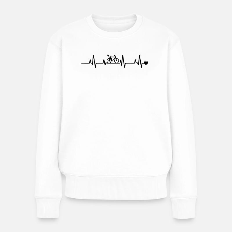 Vélo électrique - Pull Premium bio Femme - blanc