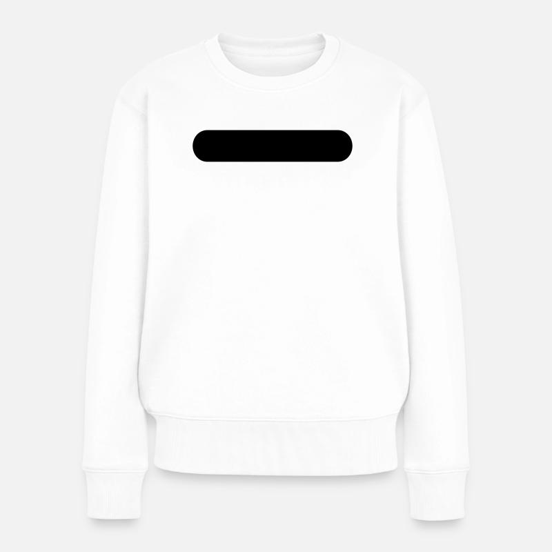 Button - Women's Premium Organic Jumper - white