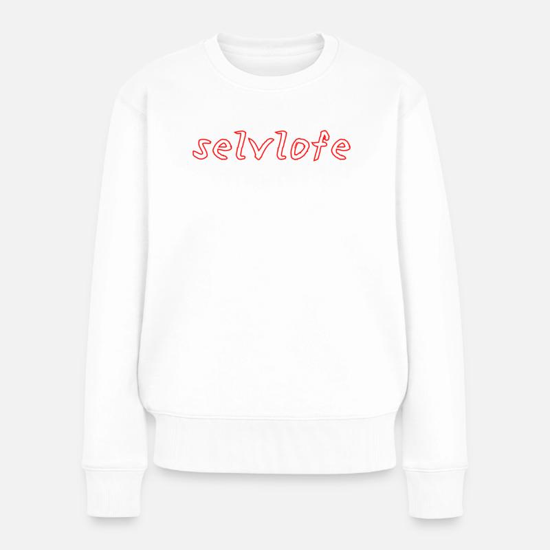selvlofe - Frauen Premium Bio Pullover - Weiß