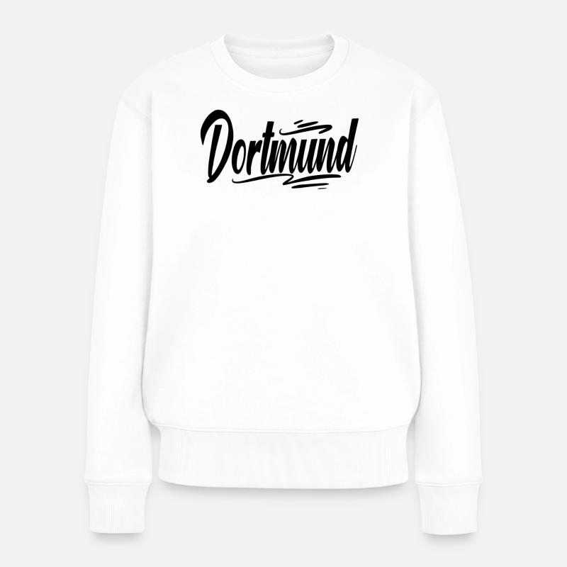 Dortmund - Frauen Premium Bio Pullover - Weiß