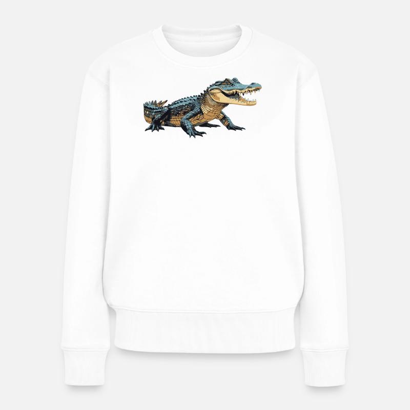 Kroko3 - Pull Premium bio Femme - blanc