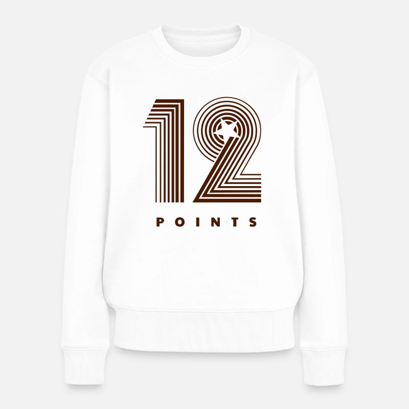 12 Points - Frauen Premium Bio Pullover - Weiß