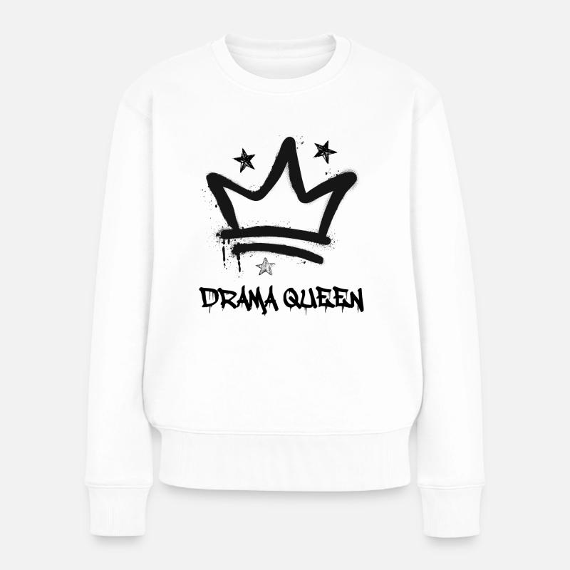 Hysterische - Frauen Premium Bio Pullover - Weiß