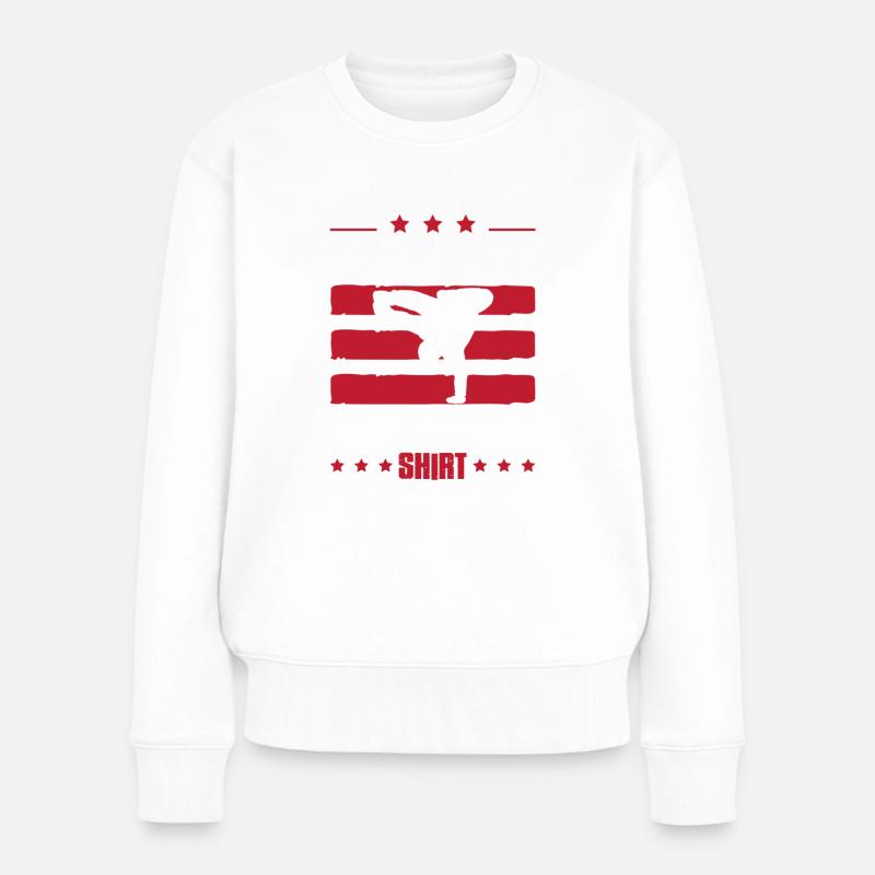 Breakdance Danse - Pull Premium bio Femme - blanc