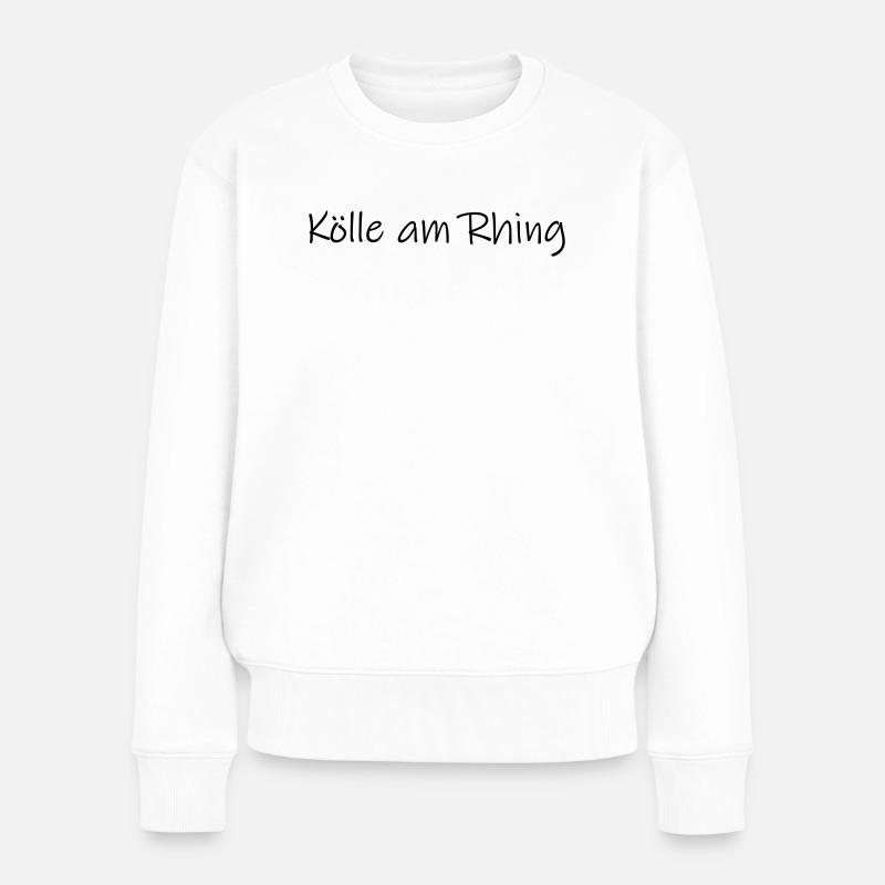 Kölle am Rhing - Frauen Premium Bio Pullover - Weiß