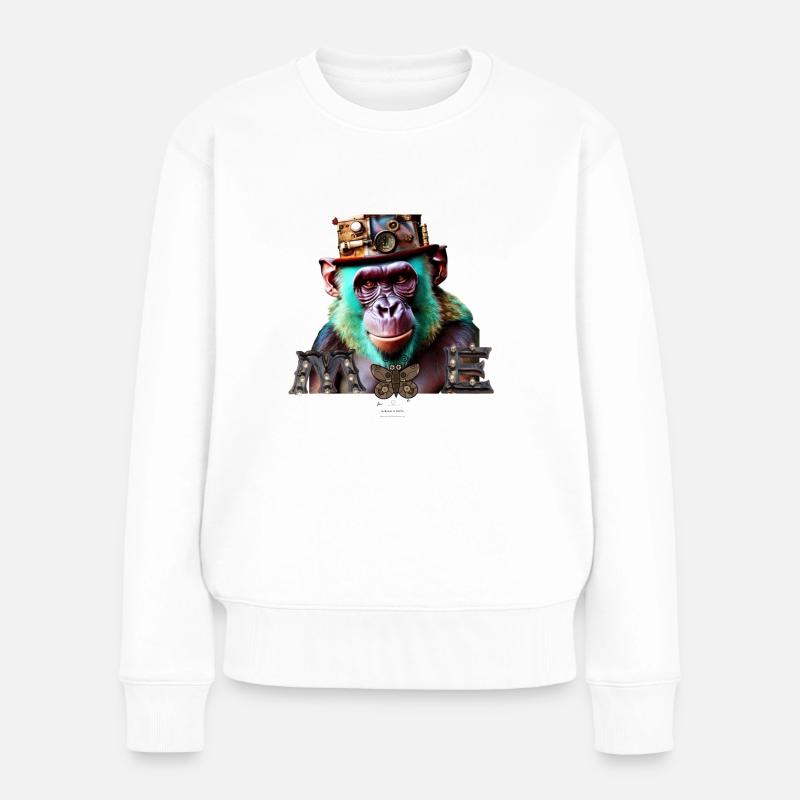 ME Design - Frauen Premium Bio Pullover - Weiß