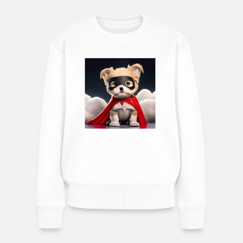 Süße Super Puppy - Frauen Premium Bio Pullover - Weiß