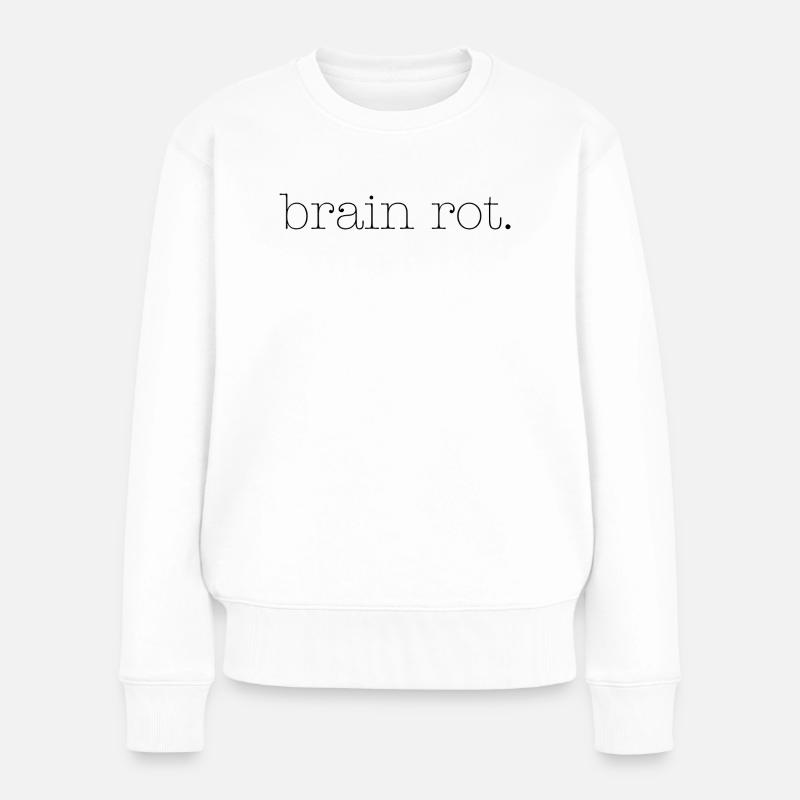 Hirnfäule - Frauen Premium Bio Pullover - Weiß