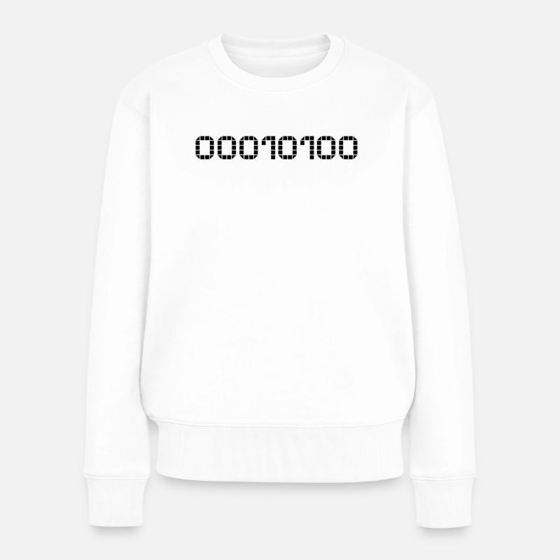 Binary notation - 20 - Women's Premium Organic Jumper - white