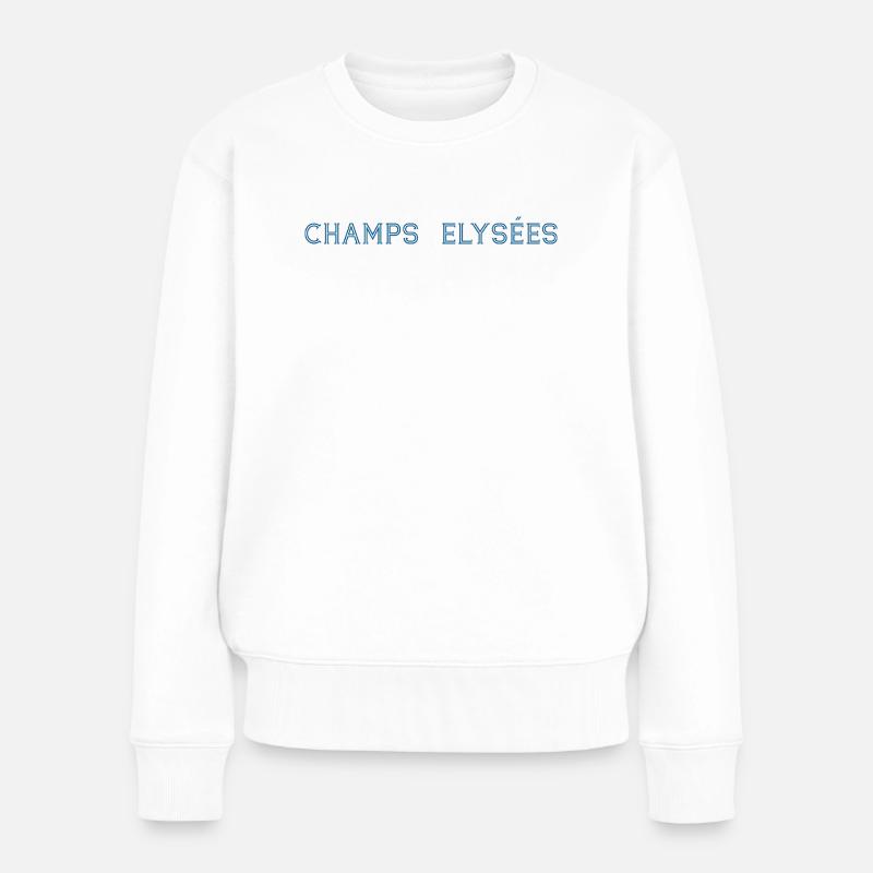 ChampsElysées - Frauen Premium Bio Pullover - Weiß