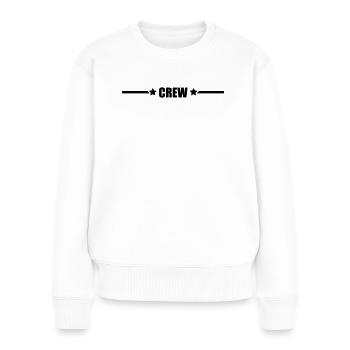 Crew - Frauen Premium Bio Pullover - Weiß - Vorne - Julia (174cm)
