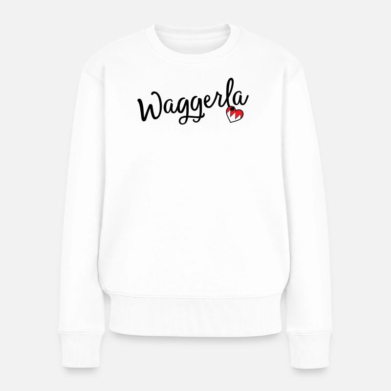 Waggerla - Frauen Premium Bio Pullover - Weiß