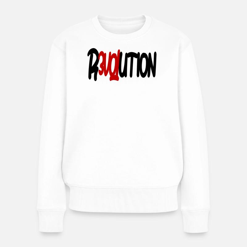 Révolution - Amour - Pull Premium bio Femme - blanc