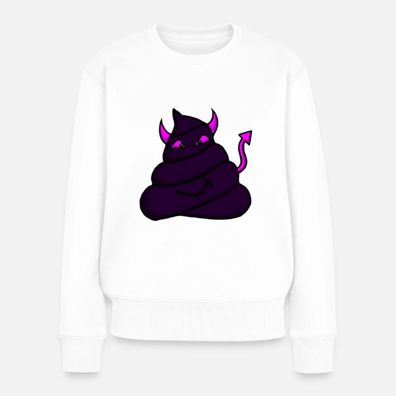 Diable-Tas-violet - Pull Premium bio Femme - blanc