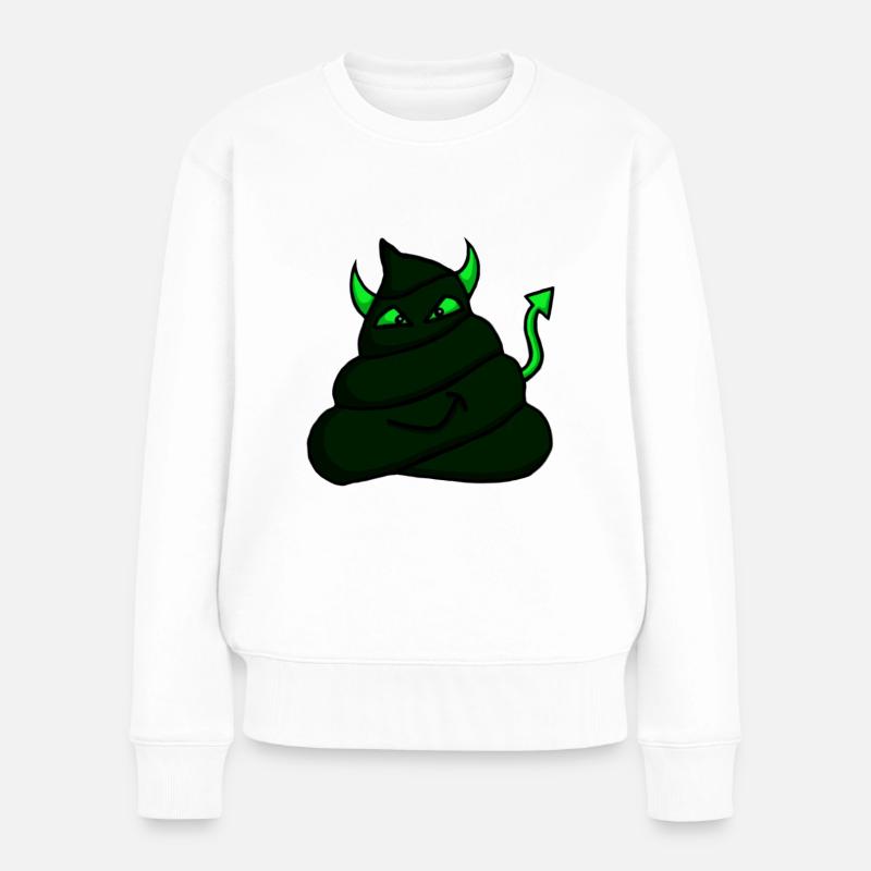 Devil-Heap-Green - Women's Premium Organic Jumper - white