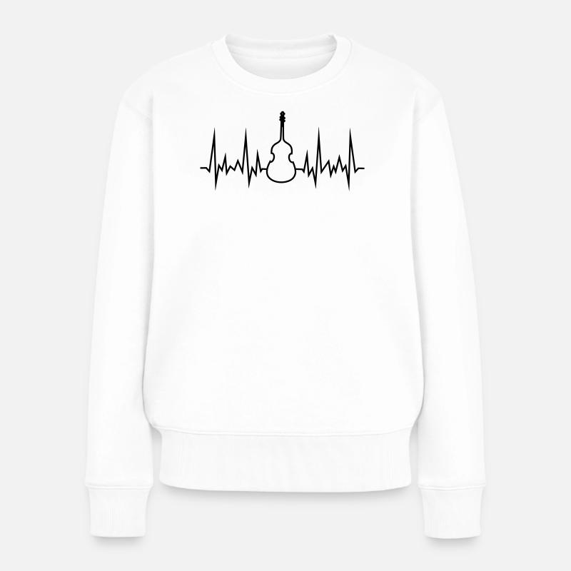 onde basse - Pull Premium bio Femme - blanc