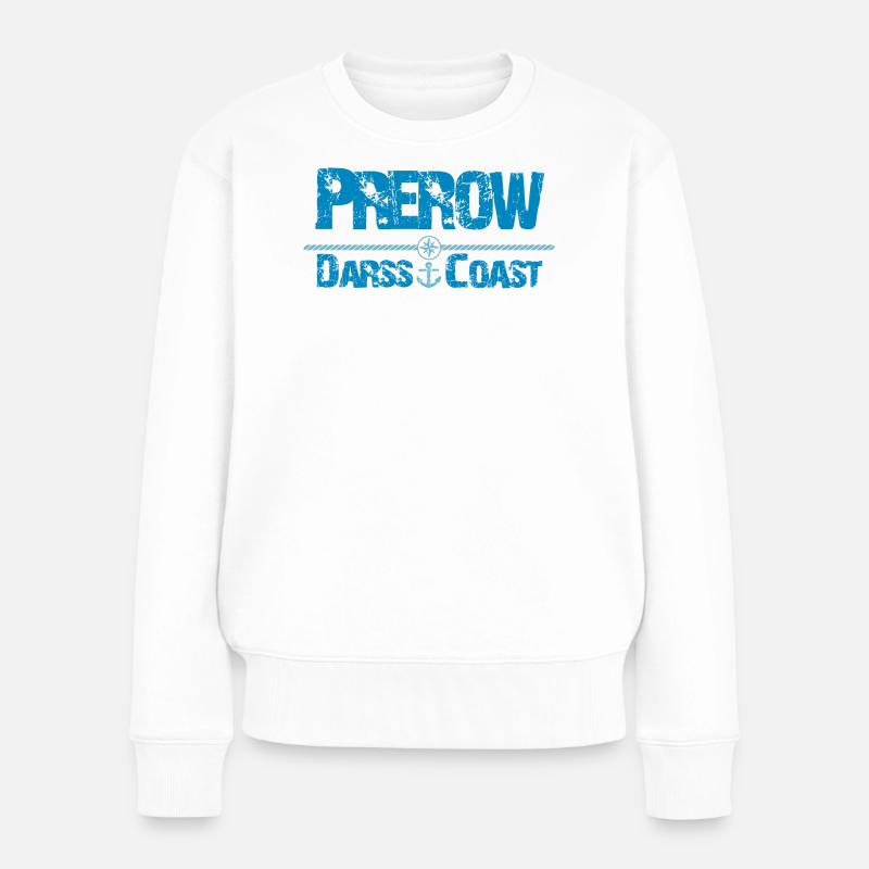 Ostseebad Prerow Darss - Frauen Premium Bio Pullover - Weiß