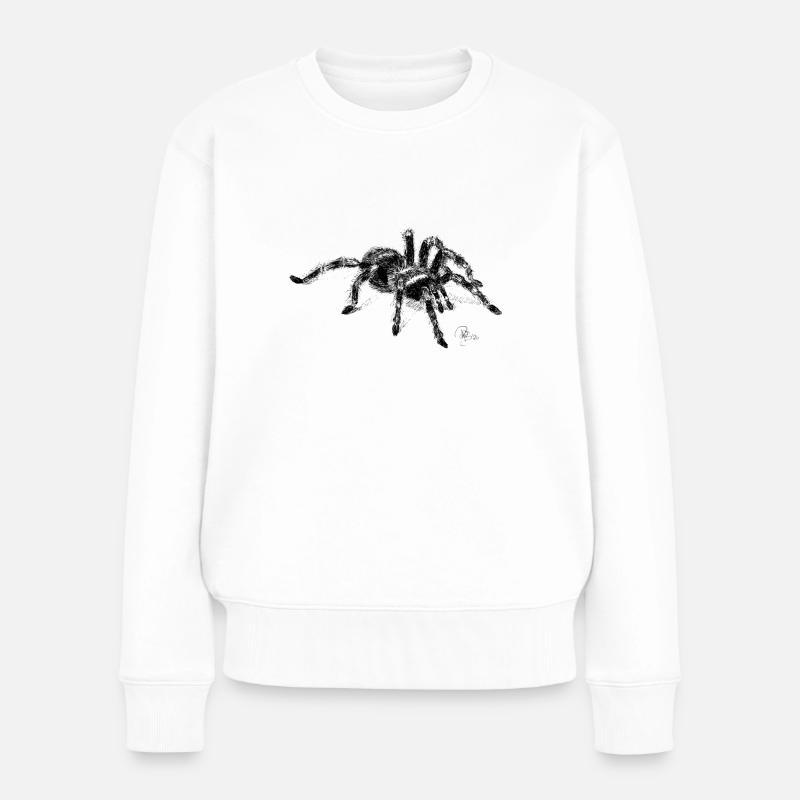 Tarantel - Frauen Premium Bio Pullover - Weiß