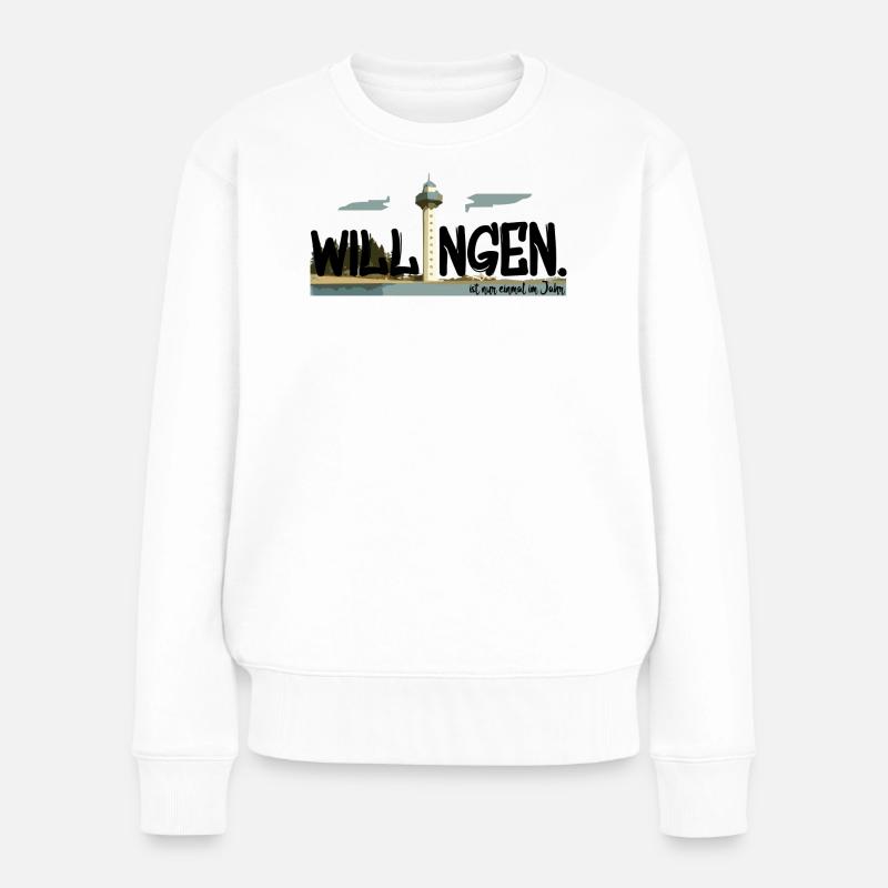 Willingen est seulement une fois par an - Pull Premium bio Femme - blanc