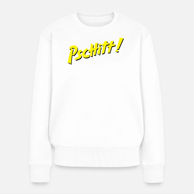 Zitronenspray - Frauen Premium Bio Pullover - Weiß