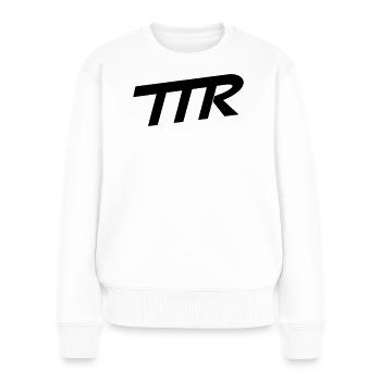 Steuern Sie die Reichen - Frauen Premium Bio Pullover - Weiß - Vorne - Julia (174cm)