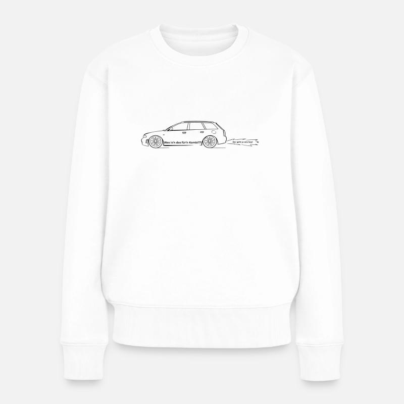 Was is'n das für'n Kombi??! - Frauen Premium Bio Pullover - Weiß
