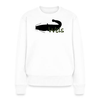 Wels - Frauen Premium Bio Pullover - Weiß - Vorne - Julia (174cm)