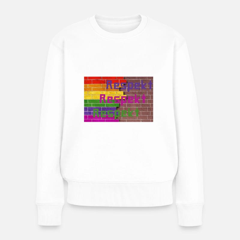 Respekt - Frauen Premium Bio Pullover - Weiß