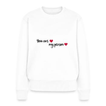 myperson - Women's Premium Organic Jumper - white - Front - Julia (174cm)