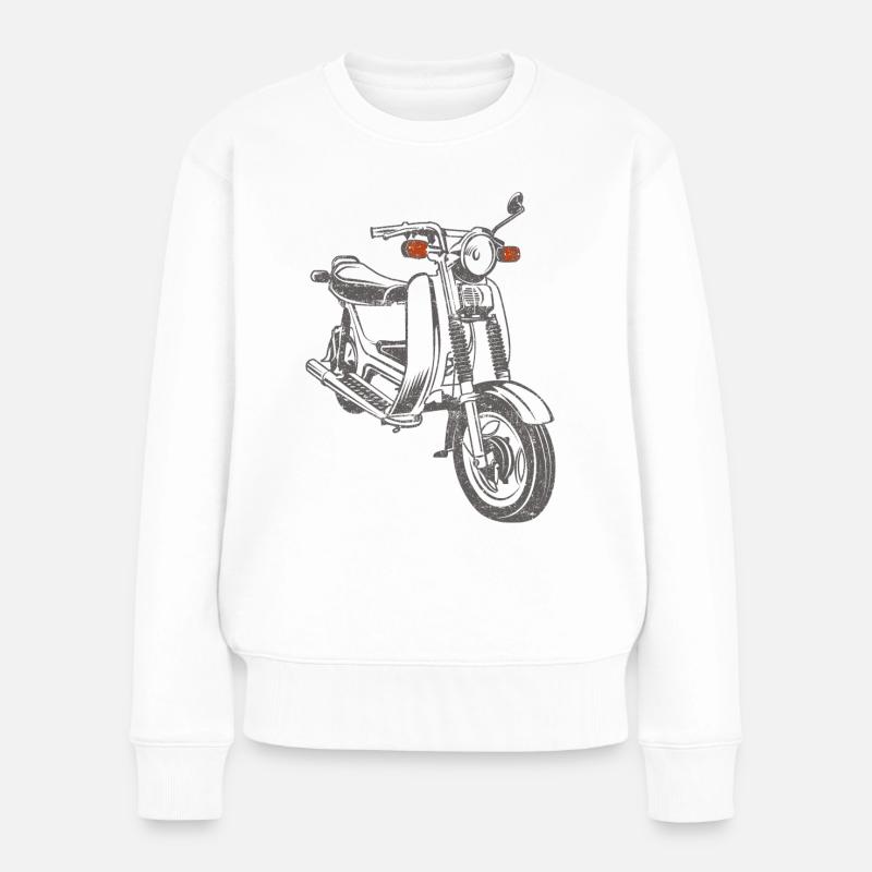 Simson SR50 SR80 - Frauen Premium Bio Pullover - Weiß