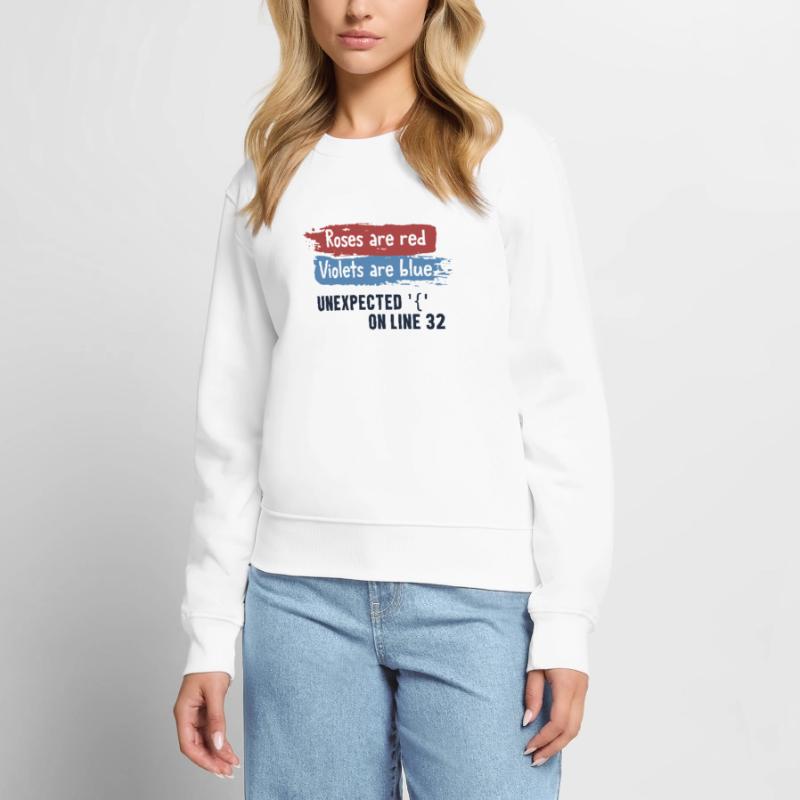 Unexpected { on Line 32 Engineer Coder Software Women's Premium Organic Jumper