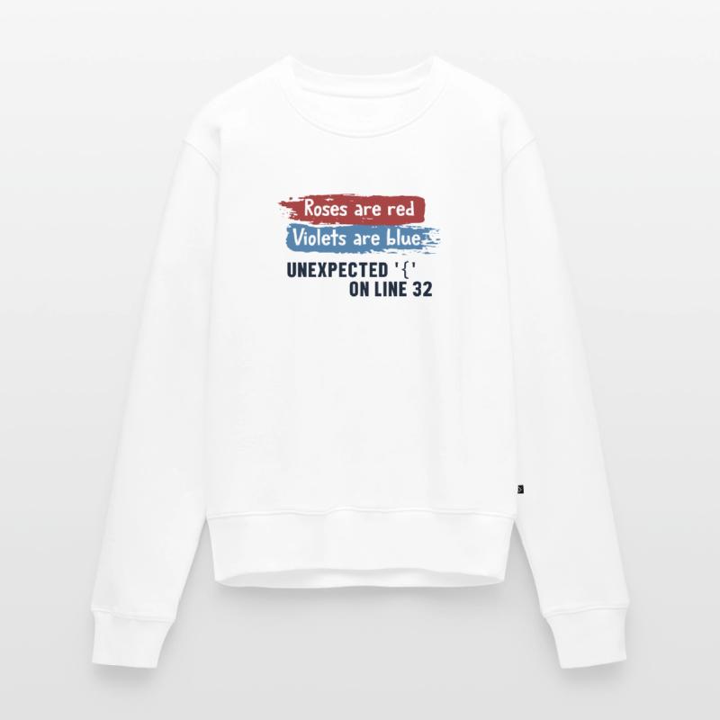 Unexpected { on Line 32 Engineer Coder Software Women's Premium Organic Jumper