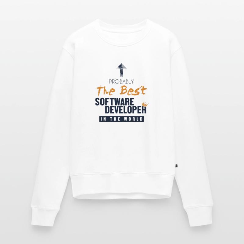 Best Software Developer World Full Stack Software Women's Premium Organic Jumper