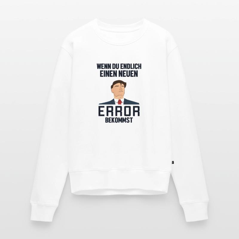 Neuen Error Bekommen Developer Coder Programmierer Frauen Premium Bio Pullover