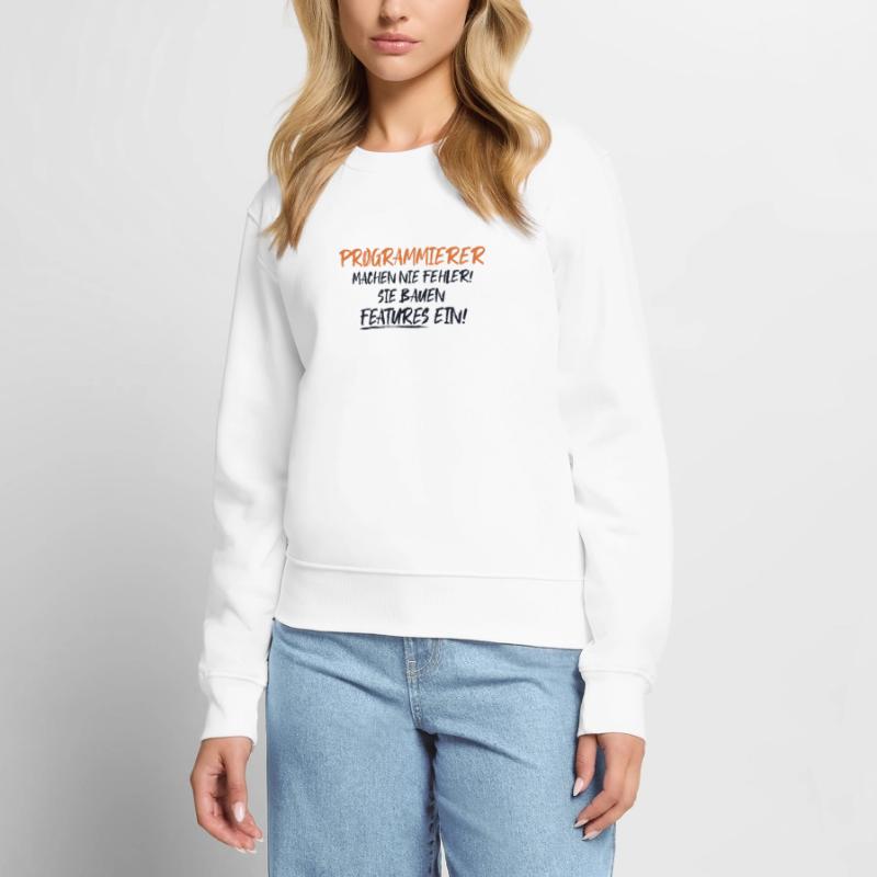 Programmierer Bauen Features Developer Coder Frauen Premium Bio Pullover