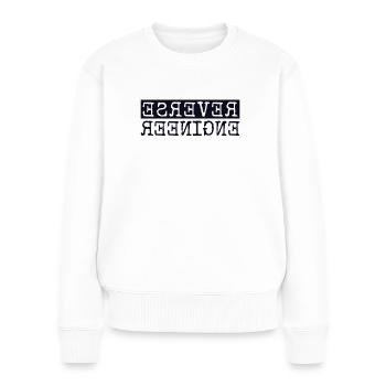 Reverse Engineer Software Engineer Developer - Women's Premium Organic Jumper - white - Front - Julia (174cm)