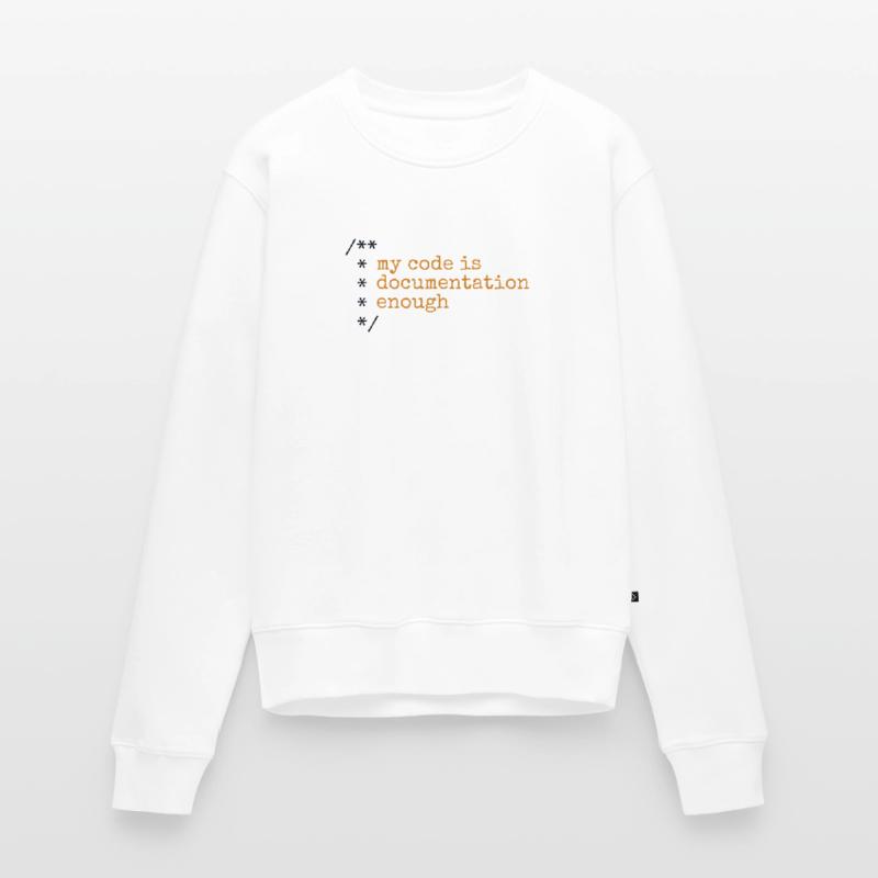 Mon code est assez documenté développeur Pull Premium bio Femme