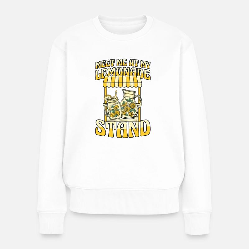 Retrouvez-moi à mon stand de limonade Limonade - Pull Premium bio Femme - blanc
