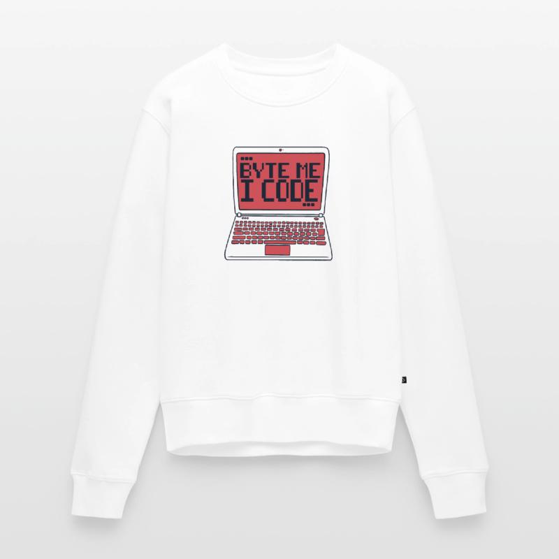 Byte Me I Code Developer Softwareentwickler Frauen Premium Bio Pullover