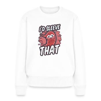Ich würde diesen Gastroenterologen bariatrisch umhüllen - Frauen Premium Bio Pullover - Weiß - Vorne - Julia (174cm)