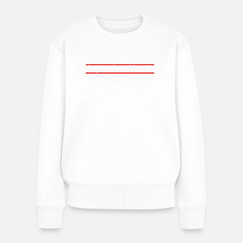 TECHNO UPTEMPO - DROP BEATS - HARDCORE GABBER - Frauen Premium Bio Pullover - Weiß