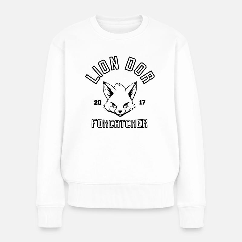 Fuchs Kopf - Frauen Premium Bio Pullover - Weiß