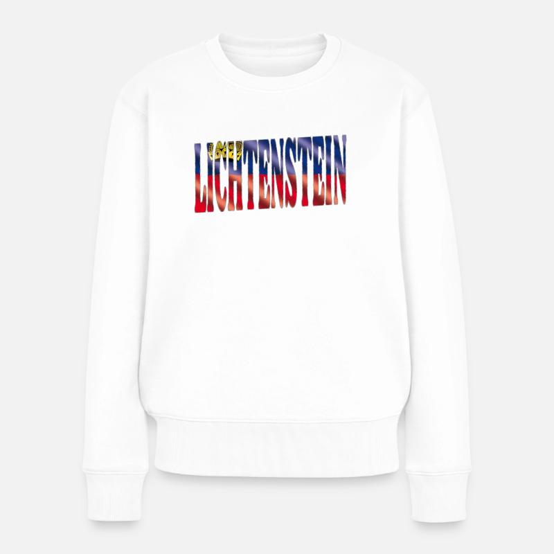 Lichtenstein - Frauen Premium Bio Pullover - Weiß