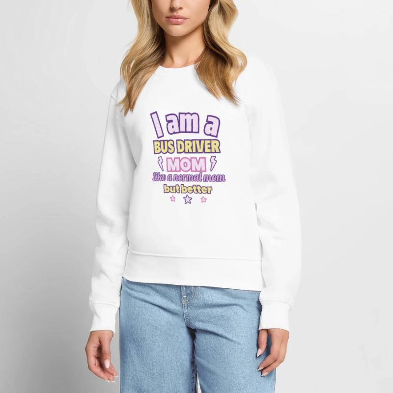 Busfahrerin-Mama, Muttertag Geschenk, Verkehr Frauen Premium Bio Pullover