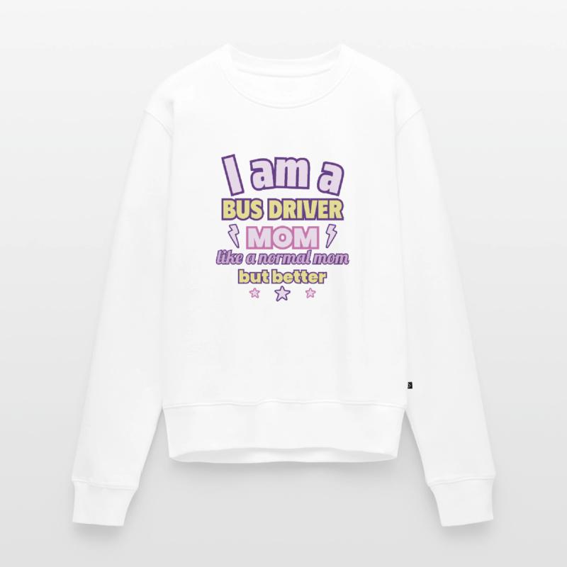 Busfahrerin-Mama, Muttertag Geschenk, Verkehr Frauen Premium Bio Pullover