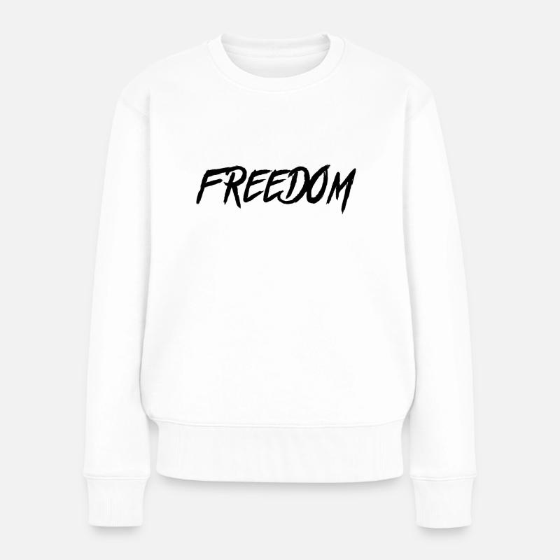 freedom - Pull Premium bio Femme - blanc