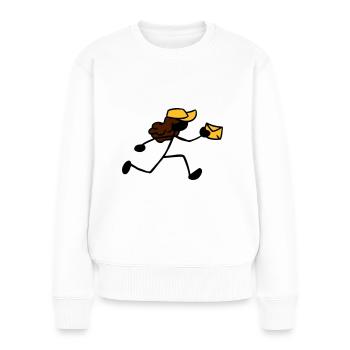 Postman Letter Deliverer Courier - Women's Premium Organic Jumper - white - Front - Julia (174cm)