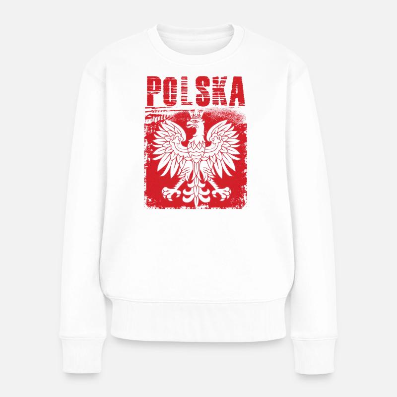 Pologne - Pull Premium bio Femme - blanc