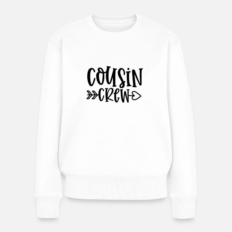 Cousin Crew - Frauen Premium Bio Pullover - Weiß