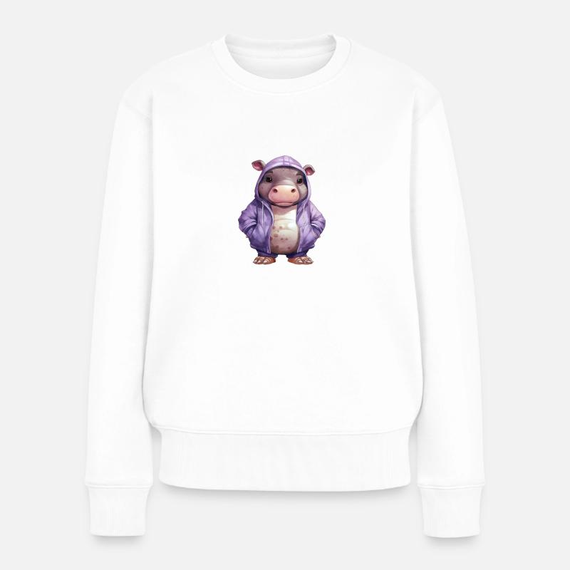 Wenn du Kontakt suchst dann greif in die Steckdose - Frauen Premium Bio Pullover - Weiß